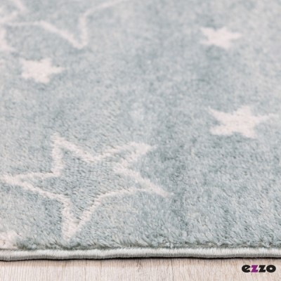 Παιδικό Χαλί Ezzo Tiny Stars A846AJ8 L. Blue